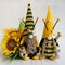 Bumble Bee Gnome Plush, Spring Honeybee Decor, Mr and Mrs Gnomes Plush Tomte Elf World Bee Day Figurine for Rustic Farmhouse Tiered Tray